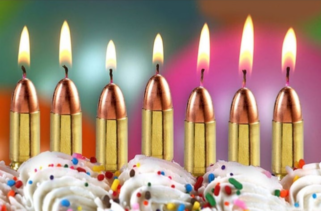 Bullet Birthday Candles